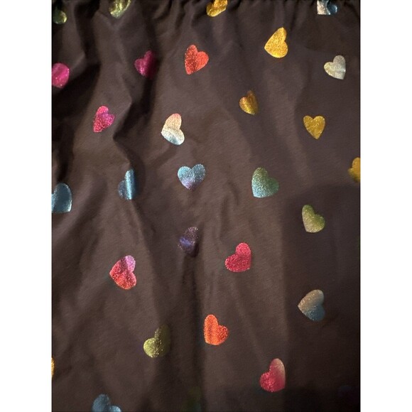London Fog 2T Baby Toddler Coat Metallic Finish Hearts Hood Warm Black Girls - Picture 16 of 16